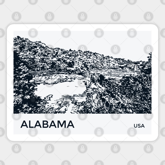 Alabama USA Magnet by Lakeric
